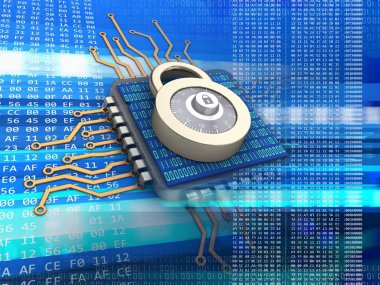  Mikroişlemci kod arka plan üzerinde 