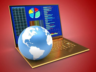 Altın bilgisayar çizimi