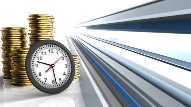 Özet satırları arka plan üzerinde paralar