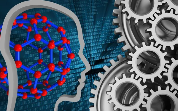 molecular structure over binary background