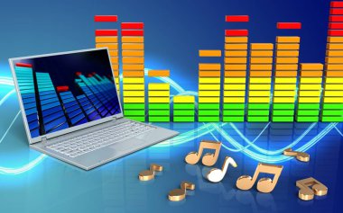 3D notlar dizüstü bilgisayar
