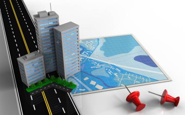  mavi harita gösterimi 