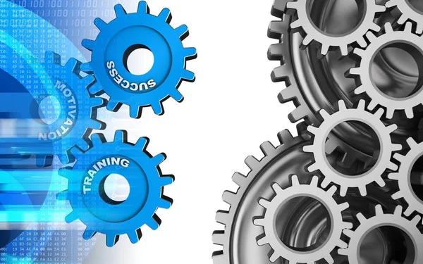 Beyaz arka plan üzerinde başarı sistemi