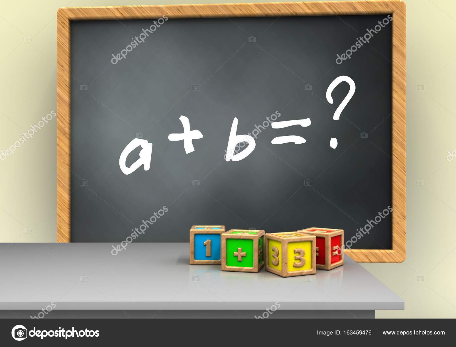 chalkboard with math