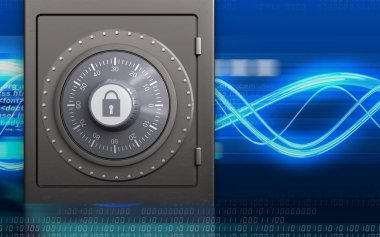 3D şifreli kilit metal güvenli