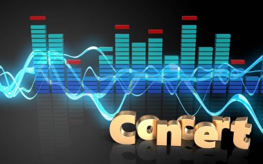 3D boş konser işareti