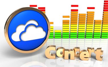 3D bulutlar bulutlar sembol simge