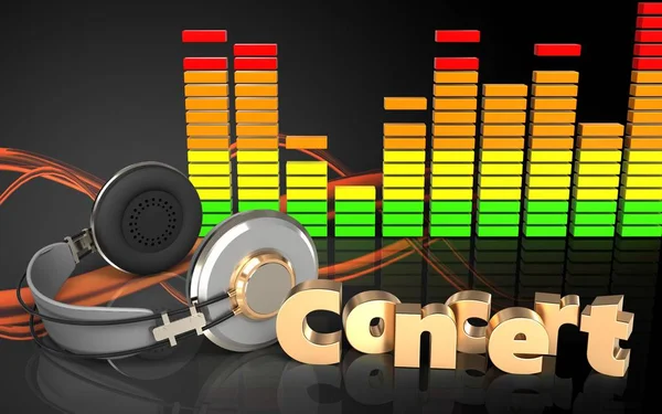 3D ses spektrum konser işareti