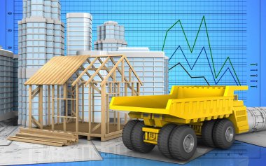 3D kentsel sahne ile