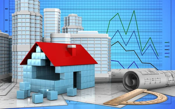 3D kentsel sahne ile