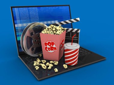 modern dizüstü bilgisayar çizimi