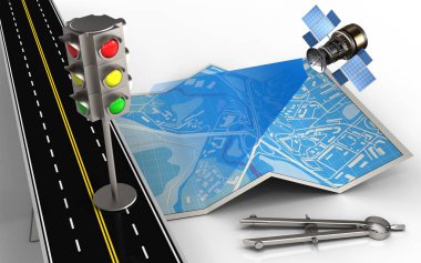 3D trafik ışığı