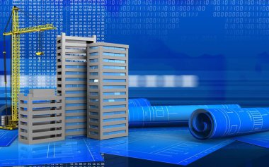 Şehir binalar inşaat