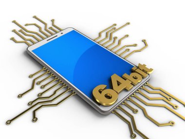  Beyaz arka plan üzerinde beyaz telefon 