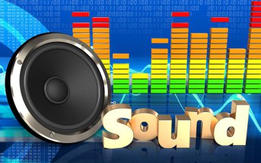 'ses' işareti ile siber arka plan