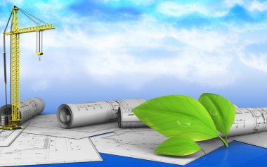  Illustration vinç yapraklar