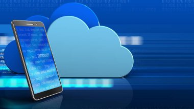 bulutlar dijital arka plan üzerinde 