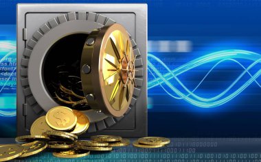  metal güvenli illüstrasyon