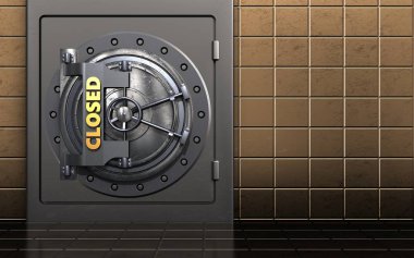 metal kapalı kasa kapısı ile güvenli 