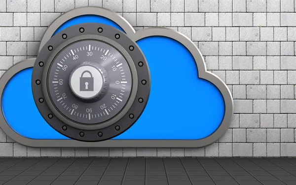 cloud with combination lock