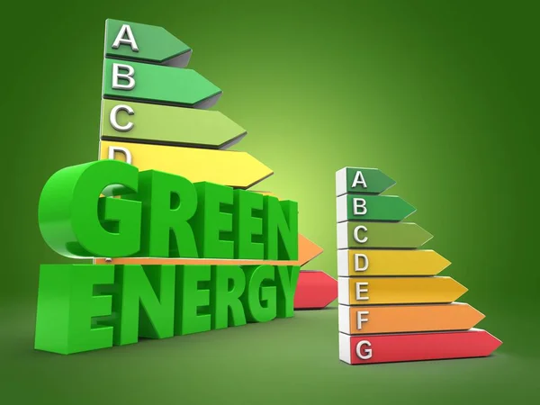 illustration of green energy  sign