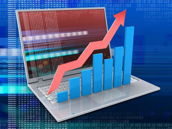 dizüstü dijital arka plan üzerinde 