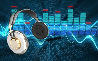 kulaklık üzerinden ses dalgası 