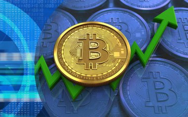 bitcoin mavi sikkeler üzerinde