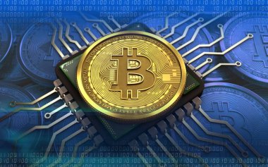 bitcoin mavi sikkeler üzerinde 