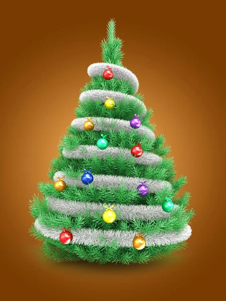 Ilustración del árbol de Navidad — Foto de Stock