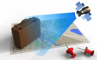  Bagaj ve uydu sinyali ile göster