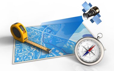  cetvel ve uydu haritası