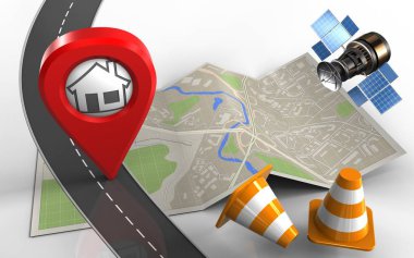 Eve PIN ile harita kağıt