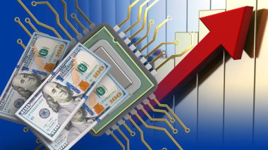 CPU üzerinde yükselen grafikler arka plan