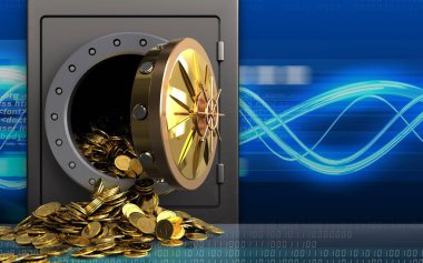 metal altın sikke ile güvenli 