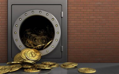 metal bitcoins yığın ile güvenli
