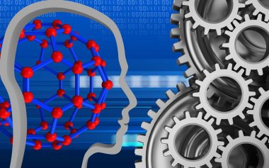 cyber arka plan üzerinde moleküler yapısı 