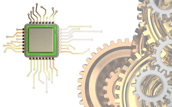 Beyaz arka plan çipi gösteren resim