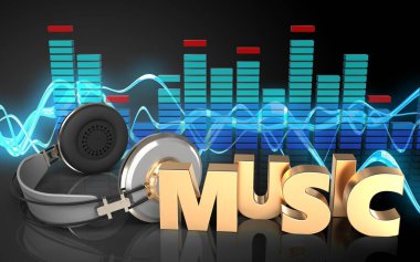  kulaklık üzerinden ses dalgası