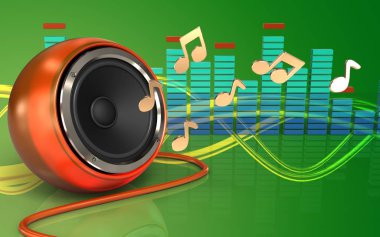 Turuncu hoparlör turuncu 