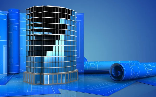 Rulo çizim ile Bina İnşaatı 