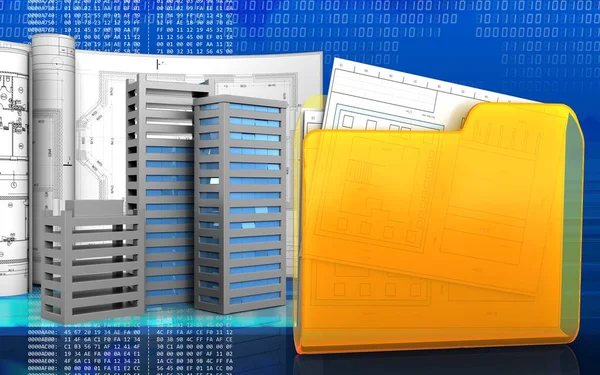  Şehir binalar inşaat çizimleri ile 