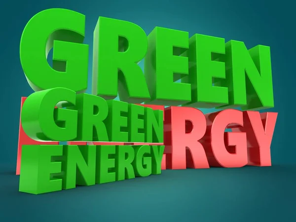 illustration of green energy sign