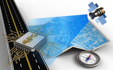  şehir haritası ile gps küçük parça