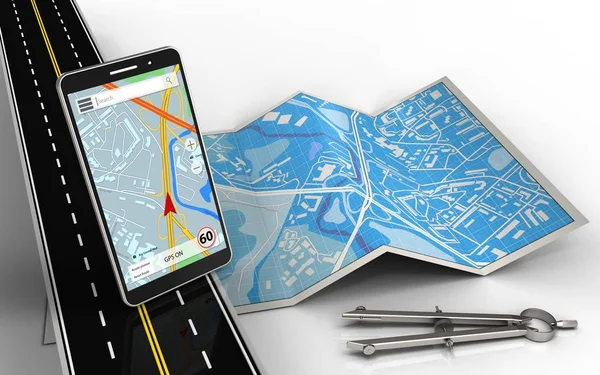 cep telefonu ile navigasyon harita