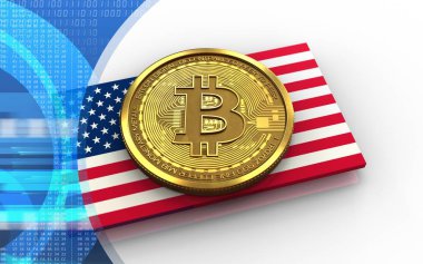 bitcoin arka plan üzerinde gösterimi