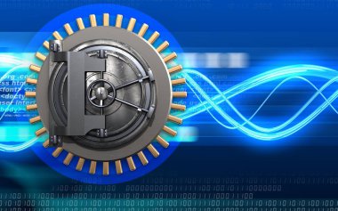 kasa kapısı dijital dalgalar üzerinde