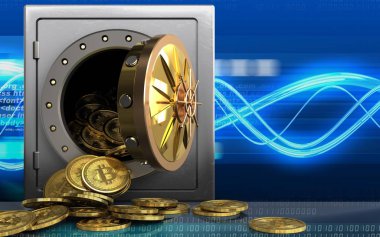 metal güvenli illüstrasyon 