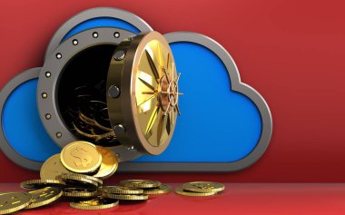 dolar paralar ile bulut 