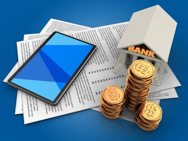 Kağıtları ve tablet bilgisayar 